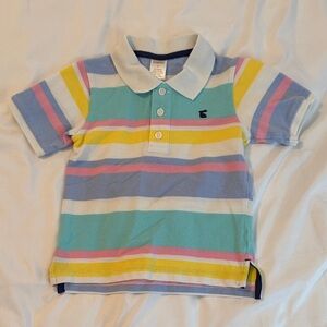 Gymboree Striped Polo in Pastel Yellow, Pink, Blue, White, Mint